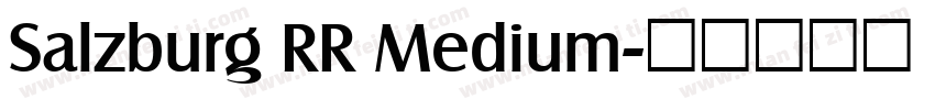 Salzburg RR Medium字体转换